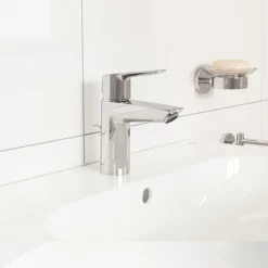 Grohe QuickFix Edge SilkMove ES S-Size Mono Basin Mixer With Pop-up Waste - Chrome -Ideal Standard Store 24209002 l2