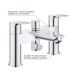 Grohe Start Edge Bath Shower Mixer 8 Grohe Start Edge Bath Shower Mixer -Ideal Standard Store 25236001 d1