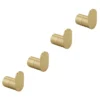 4 X Arezzo Brushed Brass Robe Hooks -Ideal Standard Store 4xazbbrhk d1