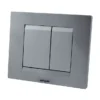 Wirquin Essential Dual Flush Plate - Matt Chrome -Ideal Standard Store 55720349 l