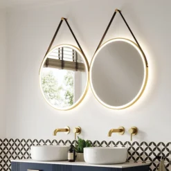 HIB Solstice Brushed Brass 60 Round LED Illuminated Mirror 7 HIB Solstice Brushed Brass 60 Round LED Illuminated Mirror -Ideal Standard Store 79520750d1