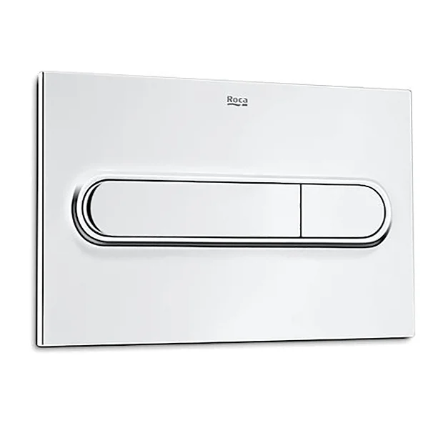 Roca PL1 Dual Flush Plate For Concealed Cisterns - Chrome 3 Roca PL1 Dual Flush Plate For Concealed Cisterns - Chrome
