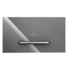 Villeroy & Boch Villeroy And Boch ViConnect Glass Glossy Grey Dual Flush Plate -Ideal Standard Store 922160ra d1