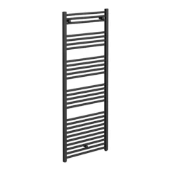 Diamond Heated Towel Rail - W600 X H1600mm - Anthracite - Straight -Ideal Standard Store aft6x1600 n d1