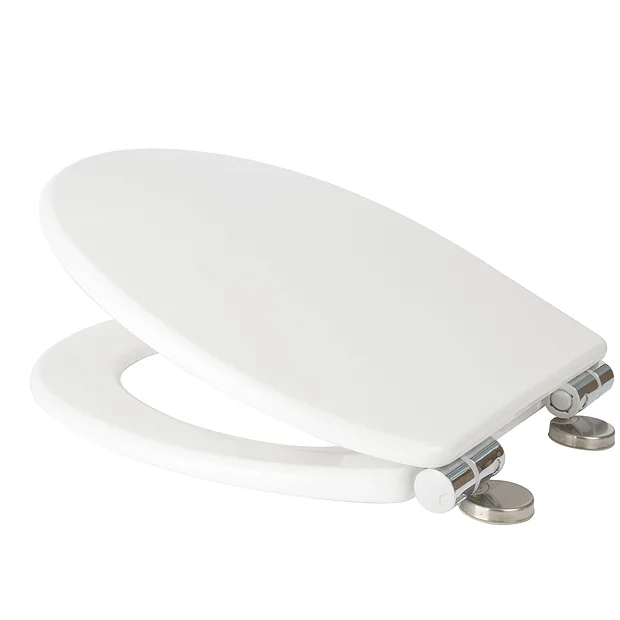 Croydex Anti-Bacterial Thermoset Toilet Seat With Slow-Close Easy-Fit Hinge - Gloss White 3 Croydex Anti-Bacterial Thermoset Toilet Seat With Slow-Close Easy-Fit Hinge - Gloss White