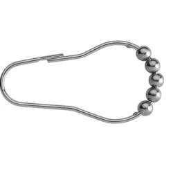 Croydex 12 Chrome Ball Shower Curtain Rings -Ideal Standard Store ak141641ai3