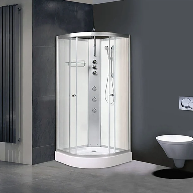 AquaLusso - Alto 01 - 800 X 800mm Shower Cabin - Polar White 4 AquaLusso - Alto 01 - 800 X 800mm Shower Cabin - Polar White - Image 2