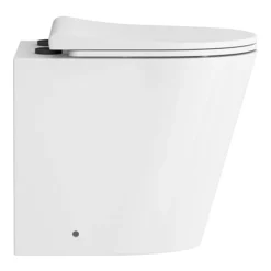 Arezzo Back To Wall Toilet (incl. Slim Seat With Matt Black Hinges) 9 Arezzo Back To Wall Toilet (incl. Slim Seat With Matt Black Hinges) -Ideal Standard Store az009slmb lrg