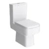 Arezzo 1000 Gloss White Matt Black Framed Vanity Unit + Square Toilet -Ideal Standard Store az10wb2dwc d3