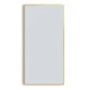 Arezzo Brushed Brass Square Edge Framed Bathroom Mirror - 1400 X 500mm -Ideal Standard Store az147bb d3