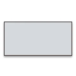 Arezzo Matt Black Square Edge Framed Bathroom Mirror - 1400 X 500mm -Ideal Standard Store az147mb d1
