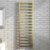 Arezzo Cube Brushed Brass 1600 X 500 Heated Towel Rail -Ideal Standard Store az165bbsq n d2