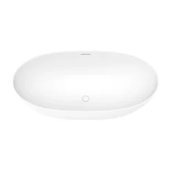 Arezzo 1690 X 800 Matt White Solid Stone Curved Double Ended Bath -Ideal Standard Store az17sba n d4