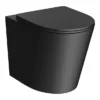 Arezzo Matt Black Rimless Back To Wall Toilet Incl. Soft Close Seat -Ideal Standard Store az233pmb d2