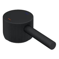 Arezzo Fluted Round Matt Black High Rise Mono Basin Mixer Tap 13 Arezzo Fluted Round Matt Black High Rise Mono Basin Mixer Tap -Ideal Standard Store az2ltmbf detail3