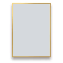 Arezzo Brushed Brass Square Edge 700 X 500 Mirror -Ideal Standard Store az57bb d1d