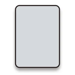 Arezzo Matt Black 700 X 500 Rectangular Mirror -Ideal Standard Store az57mb d4