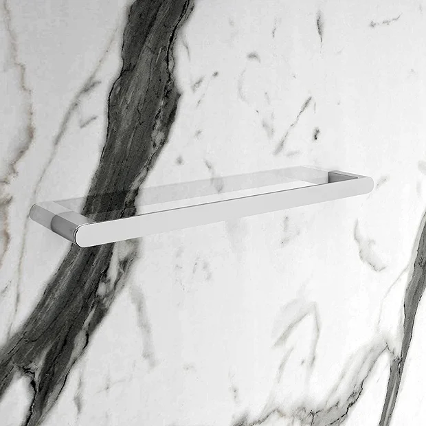 Arezzo Chrome 500mm Wall Mounted Towel Rail 4 Arezzo Chrome 500mm Wall Mounted Towel Rail - Image 2