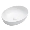 Arezzo Matt White Curved Oval Counter Top Basin 0TH (520 X 395mm) -Ideal Standard Store az78166mw d1a