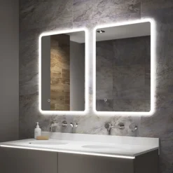 Arezzo 800 X 600mm Ultra Slim LED Illuminated Bathroom Mirror With Anti-Fog 7 Arezzo 800 X 600mm Ultra Slim LED Illuminated Bathroom Mirror With Anti-Fog -Ideal Standard Store az9703mb d1 1