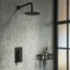 Arezzo Matt Black 300mm Wire Shower Basket -Ideal Standard Store azblk29nd2