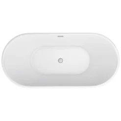 Arezzo Fluted 1700 X 800mm Double Ended Freestanding Bath 9 Arezzo Fluted 1700 X 800mm Double Ended Freestanding Bath -Ideal Standard Store azbt25bwf d2b