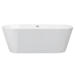 Arezzo Fluted 1700 X 800mm Double Ended Freestanding Bath 8 Arezzo Fluted 1700 X 800mm Double Ended Freestanding Bath -Ideal Standard Store azbt25wf d1