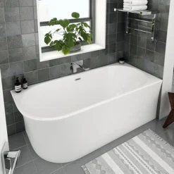 Arezzo 1700 X 750 Modern Curved Corner Bath -Ideal Standard Store azc17 nl