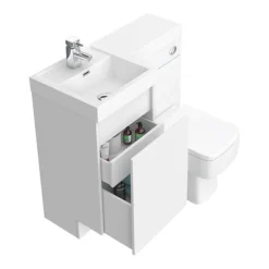 Arezzo 900mm Gloss White Combination Bathroom Suite Unit (inc. Cistern + Square Toilet) -Ideal Standard Store azcbs9 d4