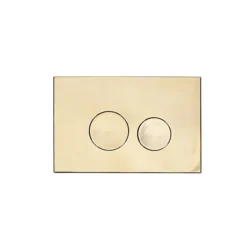 Arezzo Compact Concealed Cistern With Brushed Brass Flush Plate - Round Buttons -Ideal Standard Store azccbrar d1