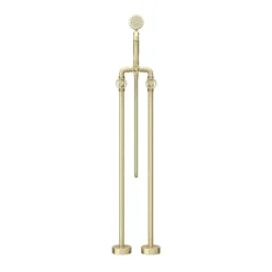 Arezzo Brushed Brass Industrial Style Freestanding Bath Shower Mixer Tap 12 Arezzo Brushed Brass Industrial Style Freestanding Bath Shower Mixer Tap -Ideal Standard Store azisbb05 n d4