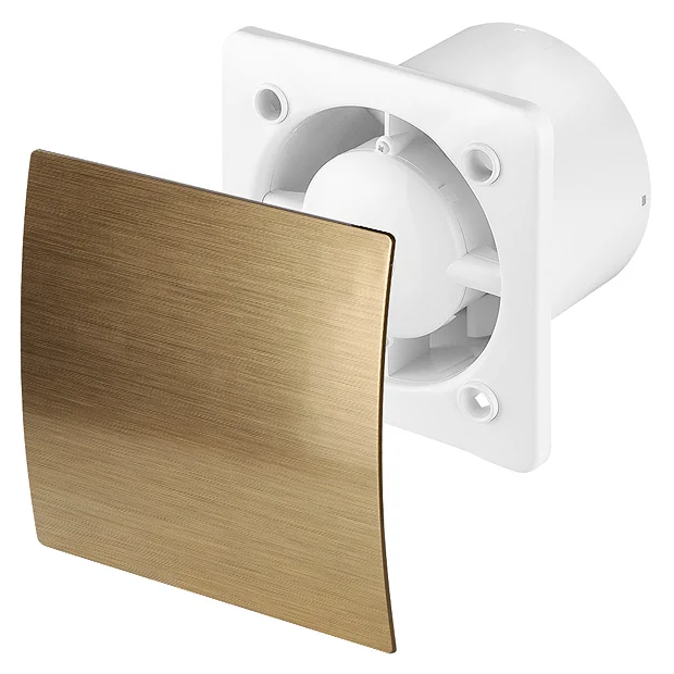 Arezzo 100mm Silent Extractor Fan - Standard - Gold 4 Arezzo 100mm Silent Extractor Fan - Standard - Gold - Image 2