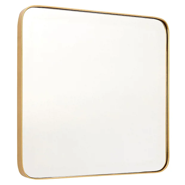 Arezzo Medium 400 X 400 Gold Frame Square Wall Mirror 4 Arezzo Medium 400 X 400 Gold Frame Square Wall Mirror - Image 2