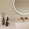 Arezzo 600mm Round Colour Changing LED Illuminated Bathroom Mirror With Bluetooth + Anti-Fog -Ideal Standard Store azmir025 d5