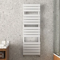 Arezzo Matt White 1512 X 500mm Heated Towel Rail -Ideal Standard Store azmw155 n d1