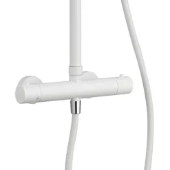 Arezzo Round Thermostatic Shower - Matt White -Ideal Standard Store azmwrd3 d3