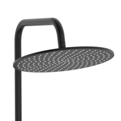 Arezzo Deluxe Cool Touch Round Thermostatic Shower (300mm Head - Matt Black) -Ideal Standard Store azr2ct d2