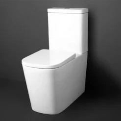 Arezzo Square BTW Close Coupled Rimless Toilet With Soft Close Seat 9 Arezzo Square BTW Close Coupled Rimless Toilet With Soft Close Seat -Ideal Standard Store azssqbtwcc lrg