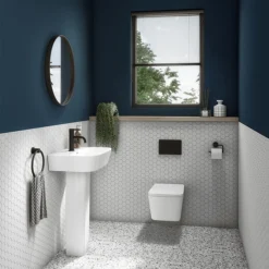 Arezzo Square Wall Hung Rimless Toilet Incl. Soft Close Seat -Ideal Standard Store azssqwhp d2