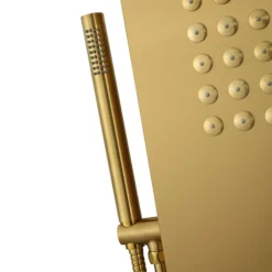 Arezzo Shower Tower Panel - Brushed Brass (Thermostatic) 11 Arezzo Shower Tower Panel - Brushed Brass (Thermostatic) -Ideal Standard Store azstp5bb d2