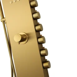 Arezzo Shower Tower Panel - Brushed Brass (Thermostatic) 12 Arezzo Shower Tower Panel - Brushed Brass (Thermostatic) -Ideal Standard Store azstp5bb d3