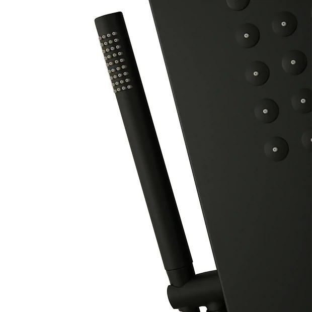 Arezzo Shower Tower Panel - Matt Black (Thermostatic) 5 Arezzo Shower Tower Panel - Matt Black (Thermostatic) - Image 3