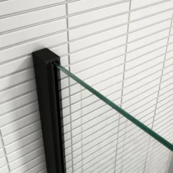 Arezzo Matt Black 10mm Glass 1400 X 800 Wet Room (inc. Screen, Side Panel + Tray) -Ideal Standard Store azwiesp148 d2