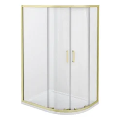 Toreno Brushed Brass 1200 X 900mm Offset Quadrant Shower Enclosure Without Tray 7 Toreno Brushed Brass 1200 X 900mm Offset Quadrant Shower Enclosure Without Tray -Ideal Standard Store bb129q2d d1a