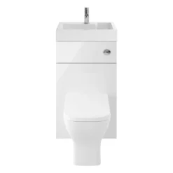 Brooklyn 500mm White Gloss 2-In-1 Combined Wash Basin & Toilet -Ideal Standard Store bcomwht detail1