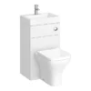 Brooklyn 500mm White Gloss 2-In-1 Combined Wash Basin & Toilet 1 Brooklyn 500mm White Gloss 2-In-1 Combined Wash Basin & Toilet -Ideal Standard Store bcomwht detail2