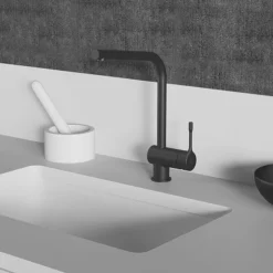 Ideal Standard Ceralook Silk Black Single Lever L-Shape Spout Kitchen Mixer -Ideal Standard Store bd572xg d3