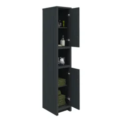 Chatsworth Traditional Graphite Tall Cabinet -Ideal Standard Store blkdantb d1