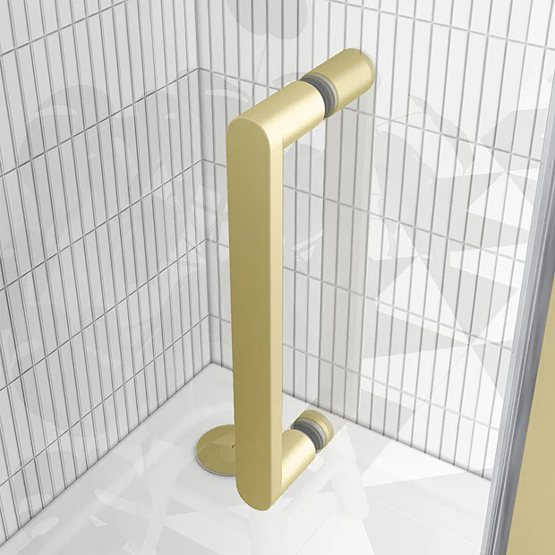 Toreno Brushed Brass 1100 X 900mm Sliding Door Shower Enclosure Without Tray 3 Toreno Brushed Brass 1100 X 900mm Sliding Door Shower Enclosure Without Tray