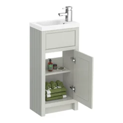 Chatsworth Traditional Cloakroom Vanity Unit Suite - Grey 10 Chatsworth Traditional Cloakroom Vanity Unit Suite - Grey -Ideal Standard Store c900gry d2